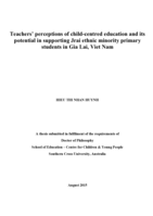 Teachers’ perceptions of child-centred education and its potential in supporting Jrai ethnic minority primary students in Gia Lai, Viet Nam