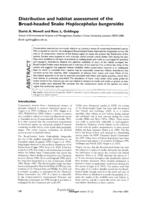 Distribution and habitat assessment of the Broad-headed Snake Hoplocephalus bungaroides