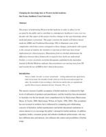 Changing the knowledge base of Western herbal medicine
