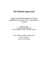 The WSBoW approach: whole-school benchmarking of writing (WSBoW) in a primary school - outcomes for teachers
