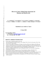 Global threats to human water security and river biodiversity