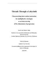 Threads through a labyrinth : characterising intervention instruction for multiplicative strategies as an interweaving of five dimensions of progression