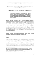 Finding a home: harnessing biographical narrative in teaching and learning in cultural geography