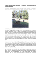 Exploring physical activity opportunities to complement the HPE curriculum