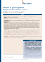 Violence in general practice: perceptions of cause and implications for safety