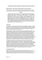 The potential for predicting Australian wool supply using remotely sensed data
