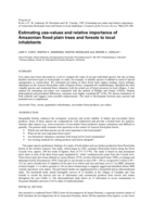 Estimating use-values and relative importance of Amazonian flood plain trees and forests to local inhabitants