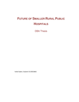 Future of smaller rural public hospitals