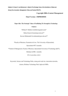The strategic value of oscillating tie strength in technology clusters