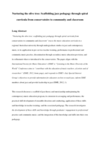 Nurturing the olive tree: scaffolding jazz pedagogy through spiral curricula from conservatoire to community and classroom