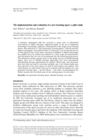 The implementation and evaluation of a new learning space: a pilot study