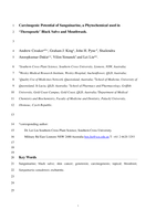 Carcinogenic potential of sanguinarine, a phytochemical used in‘therapeutic’ black salve and mouthwash