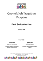 Goonellabah Transition Program: final evaluation plan