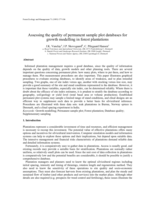 Assessing the quality of permanent sample plot databases for growth modelling in forest plantations