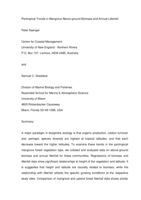 Pantropical trends in mangrove above-ground biomass and annual litterfall