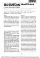Archaeobotany in Australia and New Guinea: practice, potential and prospects