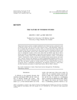 The nature of tourism studies