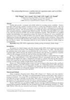 The relationship between a satellite derived vegetation index and wool fibre diameter profiles