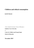 Children and ethical consumption
