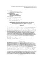 The empirical link between market orientation, new product development and performance in export ventures