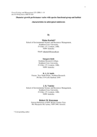 Diameter growth performance varies with species functional-group and habitat characteristics in subtropical rainforests