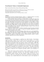 From domestic violence to sustainable employment
