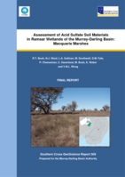 Assessment of acid sulfate soil materials in RAMSAR wetlands of the Murray-Darling Basin: Macquarie Marshes