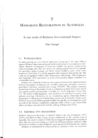 Mangrove restoration in Australia: a case study of Brisbane International Airport