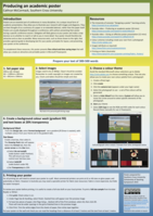 Producing an academic poster