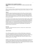 Bastardising the Waterfront Dispute: production and critical reception of the Bastard Boys mini-series