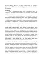 Decision-making theories and their usefulness to the midwifery profession both in terms of midwifery practice and the education of midwives