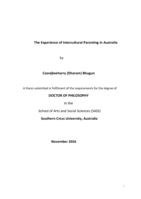 The experience of intercultural parenting in Australia