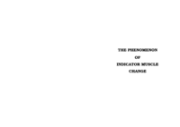 The phenomenon of indicator muscle change