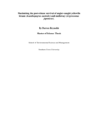 Maximizing the post-release survival of angler-caught Yellowfin bream (<em>Acanthopagrus australis</em>) and Mulloway (<em>Argyrosomus japonicus</em>)