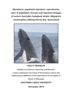 Abundance, population dynamics, reproduction, rates of population increase and migration linkages of eastern Australian humpback whales (Megaptera novaeangliae) utilising Hervey Bay, Queensland