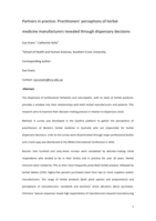 Partners in practice: practitioners' perceptions of herbal medicine manufacturers revealed through dispensary decisions