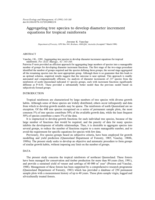 Aggregating tree species to develop diameter increment equations for tropical rainforests