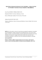 Trusting enough to be out of control: a pilot study of women's sense of self during childbirth