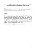 Place attachment, place satisfaction and pro-environmental behaviour: a comparative assessment of multiple regression and structural equation modelling