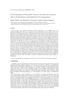 Forest dynamics in flood plain forests in the Peruvian Amazon: effects of disturbance and implications for management