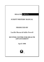 Health C.H.I.P.s scriptwriters' manual