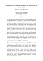 Heavy metals in mangroves: methodology, monitoring and management