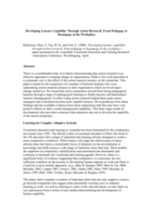 Developing learner capability through action research: from pedagogy to heutagogy in the workplace