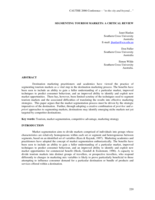 Segmenting tourism markets: a critical review