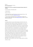 Dynamics of tree diversity in undisturbed and logged subtropical rainforest in Australia