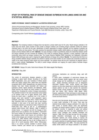 Study of potential risk of dengue disease outbreak in Sri Lanka using GIS and statistical modelling