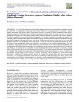 Can road-crossing structures improve population viability of an urban gliding mammal?