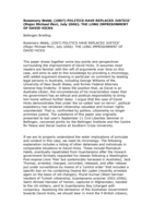 ‘Politics have replaced justice’ (Major Michael Mori, July 2006): the long imprisonment of David Hicks