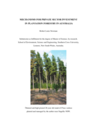 Mechanisms for private sector investment in plantation forestry in Australia