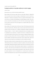 Ecological sensitivity of Australian rainforests to selective logging